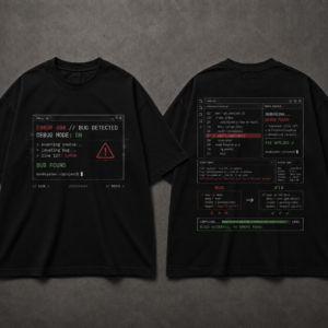 Debug Mode Bug Detected T-Shirt – Black